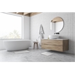 Diatomite Quick-Dry Water Absorbing Bath Mat Sets-Large+Medium Natural White Mat