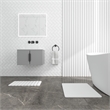 Diatomite Quick-Dry Water Absorbing Bath Mat Sets-Large+Medium Natural White Mat
