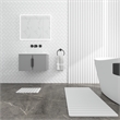 Diatomite Quick-Dry Water Absorbing Bath Mat Sets-XLarge+Small Natural White Mat