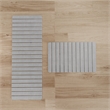 Diatomite Quick-Dry Water-Absorbing Kitchen Mat Sets - X-Large + Large Gray Mats
