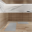 Diatomite Quick-Dry Water-Absorbing Kitchen Mat Sets - X-Large + Large Gray Mats