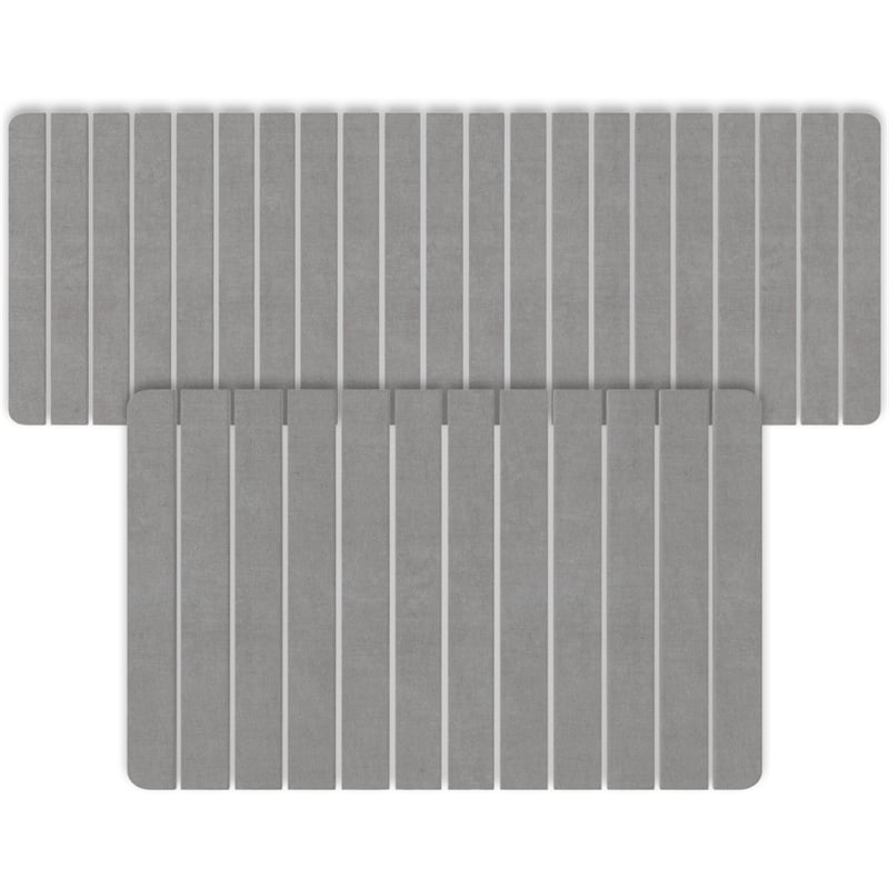 Diatomite Quick-Dry Water-Absorbing Kitchen Mat Sets - X-Large + Large Gray Mats