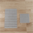 Diatomite Quick-Dry Water-Absorbing Kitchen Mat Sets - Large + Small Gray Mats