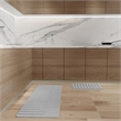 Diatomite Quick-Dry Water-Absorbing Kitchen Mat Sets - X-Large + Medium Gray Mat