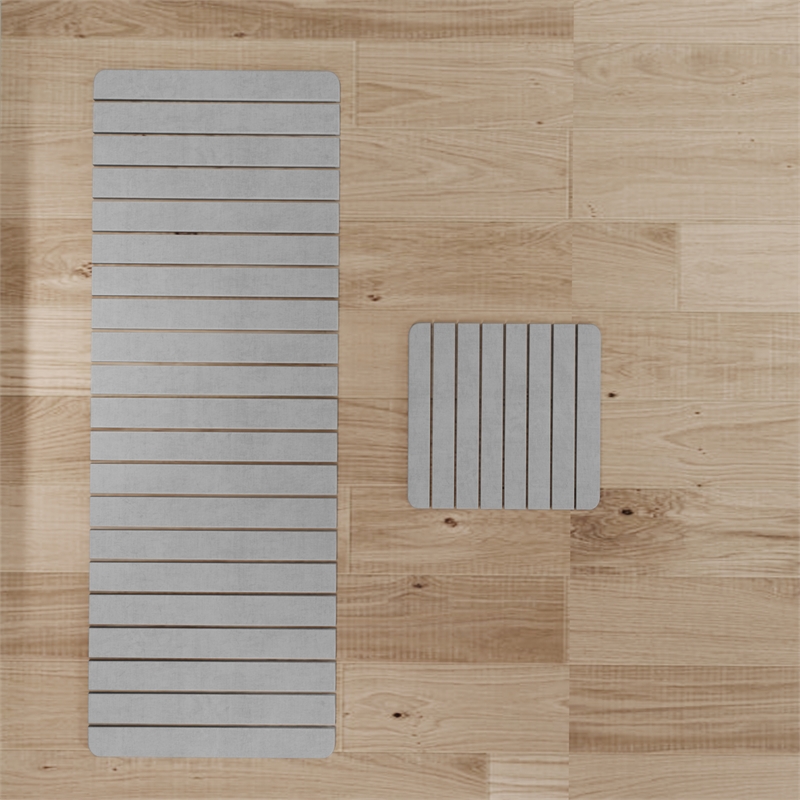 Diatomite Quick-Dry Water-Absorbing Kitchen Mat Sets - X-Large + Small Gray Mats