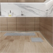 Diatomite Quick-Dry Water-Absorbing Kitchen Mat Sets - X-Large + Small Gray Mats