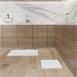 Diatomite Quick-Dry Water-Absorbing Kitchen Mat Sets - Large + Small White Mats