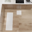 Diatomite Quick-Dry Water-Absorbing Kitchen Mat Sets -X-Large + Small White Mats