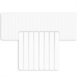 Diatomite Quick-Dry Water-Absorbing Kitchen Mat Sets -X-Large + Small White Mats