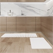 Diatomite QuickDry Water-Absorbing Kitchen Mat Set - XLarge+Large Natural White