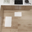 Diatomite Quick-Dry Water-Absorbing Kitchen Mat Sets-Large+Medium Natural  White