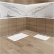 Diatomite Quick-Dry Water-Absorbing Kitchen Mat Sets-Large+Medium Natural  White