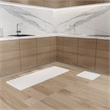 Diatomite Quick-Dry Water-Absorbing Kitchen Mat Sets -XLarge+Small Natural White