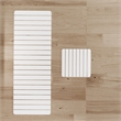 Diatomite Quick-Dry Water-Absorbing Kitchen Mat Sets -XLarge+Small Natural White