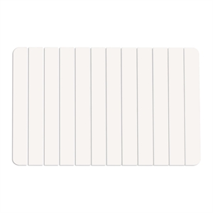 34x21&quot Modern Diatomite Stone Large Kitchen Mat in Natural White
