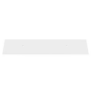 84&quot Modern Solid Surface Minimalist Thin Vanity Countertop - White