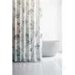 Rothbury Green Leaf Printed Fabric Waterproof  Shower Curtain - 54