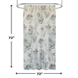 Rothbury Green Leaf Printed Fabric Waterproof  Shower Curtain -  72