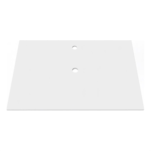 Modern 36&quot Solid Surface Minimalist Thin Vanity Countertop - White