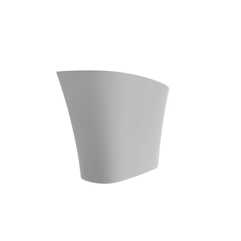 Modern Japanese White Solid Surface Stone Soaking Bathtub-Perfect for Relaxation