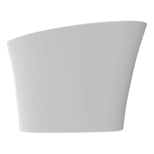 Modern Japanese White Solid Surface Stone Soaking Bathtub-Perfect for Relaxation