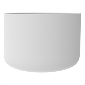 Premium Morden White Round Deep Solid Surface Stone Soaking Bathtub
