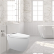 Pacific White Smart Toilet - 1.28GPF Efficient Elongated Design