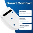 Pacific White Smart Toilet - 1.28GPF Efficient Elongated Design