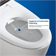 Pacific White Smart Toilet - 1.28GPF Efficient Elongated Design