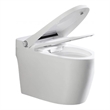 Pacific White Smart Toilet - 1.28GPF Efficient Elongated Design