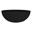 Veyra Matte Black Solid Surface Round Vessel Sink