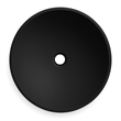 Veyra Matte Black Solid Surface Round Vessel Sink