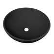 Veyra Matte Black Solid Surface Round Vessel Sink