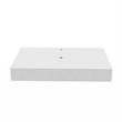 48 Inch Wide White Bathroom Solid Surface Stone Countertop For Sink