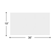 Morden 36 Inch And 60 Inch Wide Solid Surface White Countertop