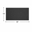 Morden 36 Inch Wide Solid Surface Black Countertop