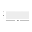 Morden 60 Inch Wide Solid Surface White Countertop