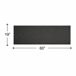 Morden 60 Inch Wide Solid Surface Black Countertop