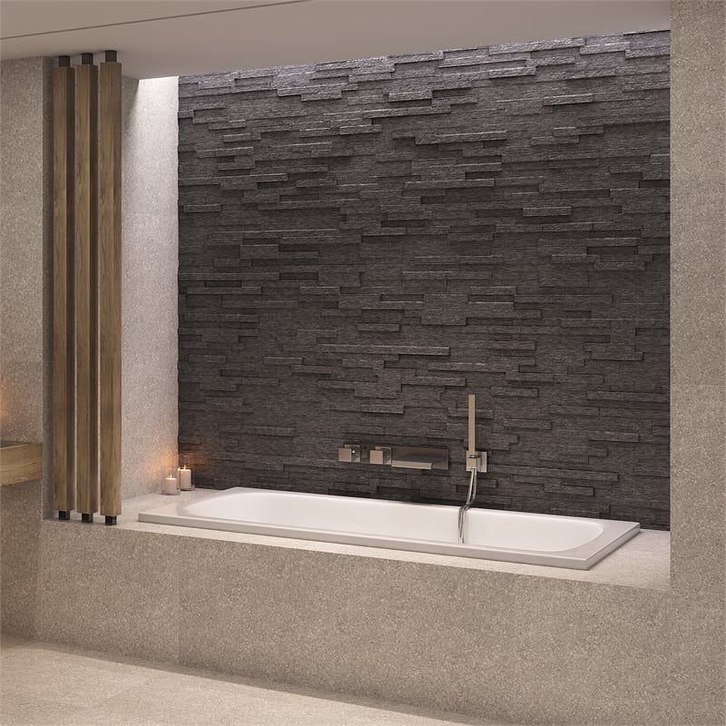 Malibu Home Sanibel Rectangle Soaking Bathtub 54