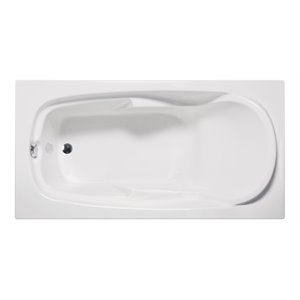 Malibu Home Tunnels Massaging Air Jet Bathtub 72&quotx 36&quotx 22&quot in White