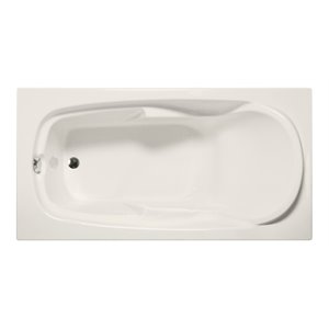 Malibu Home Tunnels Rectangle Soaking Bathtub 66&quotx 34&quotx 22&quot in Biscuit