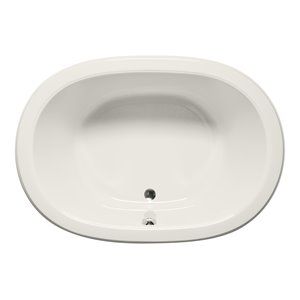 Malibu Home Waikki Oval Soaking Bathtub 66&quotx 44&quotx 23&quot in Biscuit