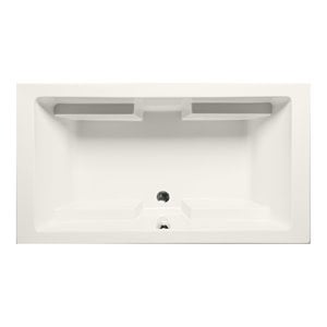 Malibu Home Westport Rectangle Soaking Bathtub 66&quotx 32&quotx 22&quot in Biscuit