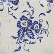 Eden Home Ceramic and Cotton Table Lamp in White/Blue Patterned
