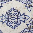 Eden Home Ceramic White/Blue Table Lamp