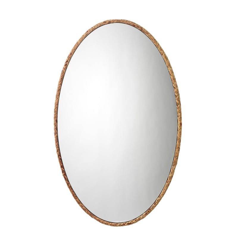 Eden Home Seagrass Natural Mirror Oval 40.5