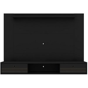 Eden Home Contemporary Wood Entertainment Center for TVs up to 65&quot in Black