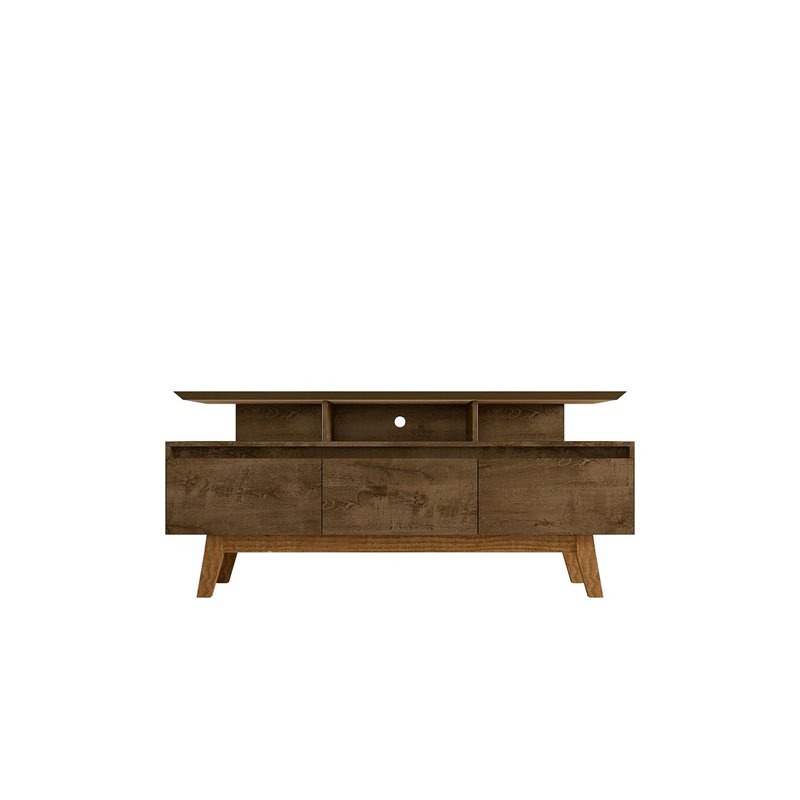 Eden Home Mid-Century Wood TV Stand for TVs up to 60