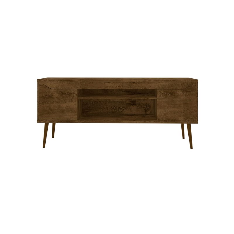 Eden Home 4 Shelves Mid-Century Wood TV Stand for TVs up to 60