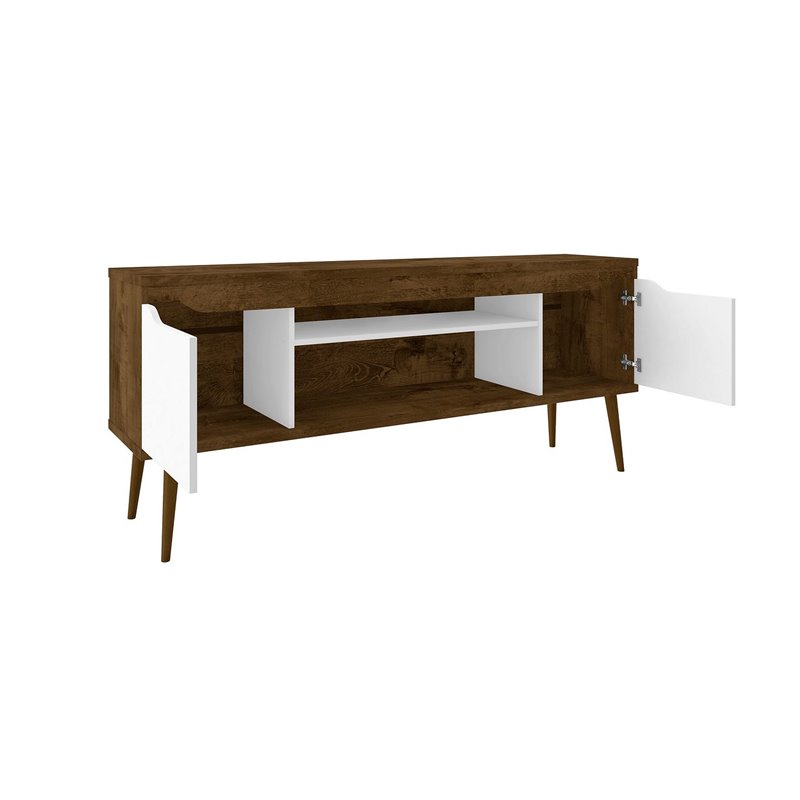 Eden Home 4 Shelves Wood TV Stand for TVs up to 60